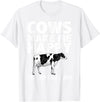 Cow Gift Cow Lover Accessories Cattle Farmer Stuff Cool Cow Art For Men Women Cow Farmer Dairy Cows Farm Animal T-Shirt -