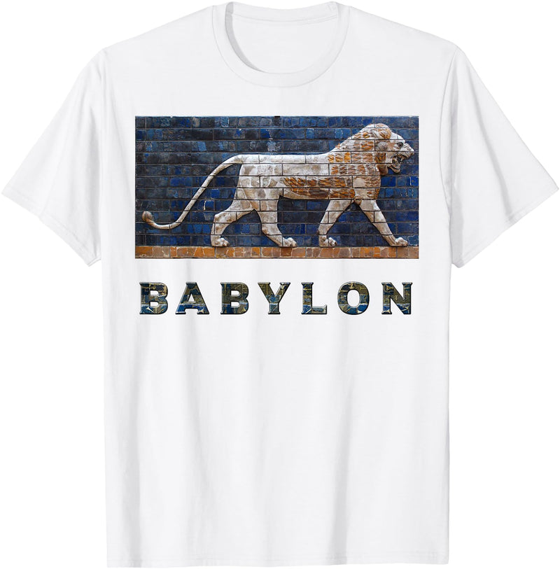 G.Y Production Kids Unisex Black Lion Print T-Shirt - White