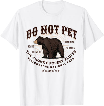 Yellowstone National Park Black Bear Funny Souvenir T-Shirt