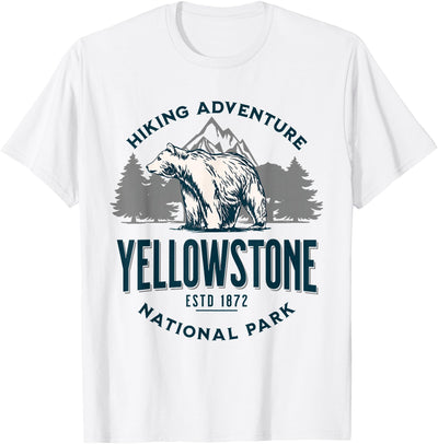 Yellowstone Wyoming Nature Mountains Bear Hike Outdoors T-Shirt