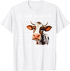 Funny Cow I'm Not Clumsy The Floor Tee Shirt Cow I'm Not Clumsy The Floor Just Hates Me The Table T-Shirt - White