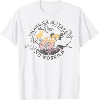 The Lion King Hakuna Matata No Worries Outline T-Shirt