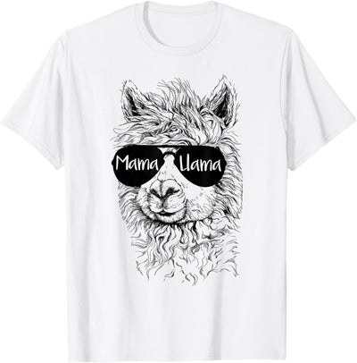 Mama Llama Funny Animal Apparel Llama Lover Mama Llama T-Shirt