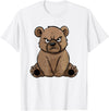 Colorful Grizzly Bear Art I Kids Grizzly Bear Grumpy Grizzly Bear T-Shirt - White