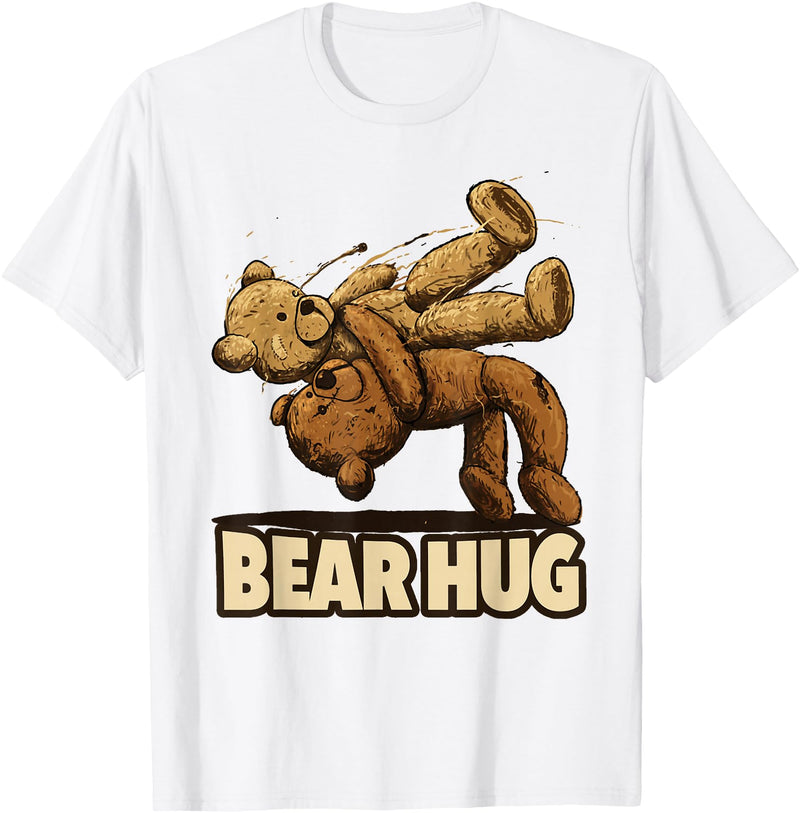 Bear Hug Wrestling Bear Hug - Wrestling bears T-Shirt - White