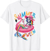 Summer Halloween Summerween Summerween Mermaid Skeleton Flamingo Summer Halloween Women T-Shirt - White