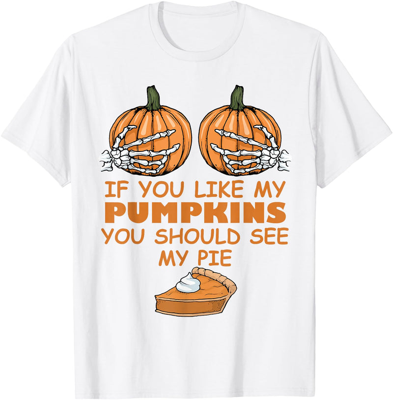 Lustige Halloween Kleidung Pumpkins Funny Halloween T-Shirt - White
