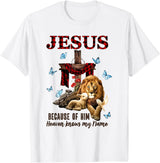Unknow FAITH Jesus Lion Lamb Heaven Know My Name T-Shirt - White