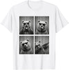 Funny Bear PhotoBooth Stuff Accessories & Gifts Bear PhotoBooth Sunglasses Funny Dab Bears Lover T-Shirt - White