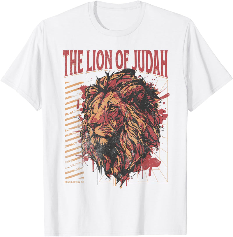 Christian Lion Streetwear The Lion of Judah - Christian Lion T-Shirt - White