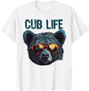 Matching Cute Bear Cub Designs for Boys & Girls Funny Bear Cub Boys Toddler Brown Black Mom Son Daughter T-Shirt - White