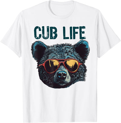 Funny Bear Cub Boys Toddler Brown Black Mom Son Daughter T-Shirt