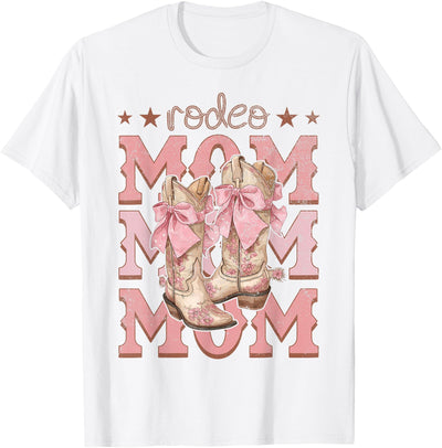 Country Cowgirl Western Family Matching Rodeo Mom Pink Boots T-Shirt