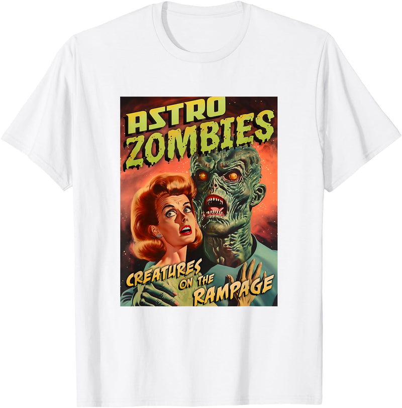 Last Gasp Graphics Astro Zombies 1950s Horror Comic Cover T-Shirt - White