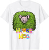 Wild Critter Lover Fun Farmer Combination Tees Hedge Hog Funny Hedgehog Pun Cute Animal How I Roll Pig Farm T-Shirt - White