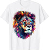 @n!mal Lion Art - Colourful Animal Lion T-Shirt - As Pictured