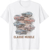 Retro American Vintage Classic Muscle Car Costume American Car Classic Muscle Car Vintage Novelty Retro Design T-Shirt -