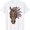 Horse Art Studios Horse Tribal Abstract Art Native American Style T-Shirt - White