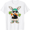 Funny Easter Bunny with Carrot Rabbit Easter Boys Kids Men T-Shirt in White