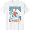 ICEE Bear Ice Boarding Just Chillin' T-Shirt - White