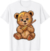 Funny bear design for kids men women Cute Bear Design for Bear Lover and Bear T-Shirt - White