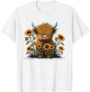 Scottish Highland Cow Cute Highland cattle Cow Funny Highland Cow T-Shirt - White