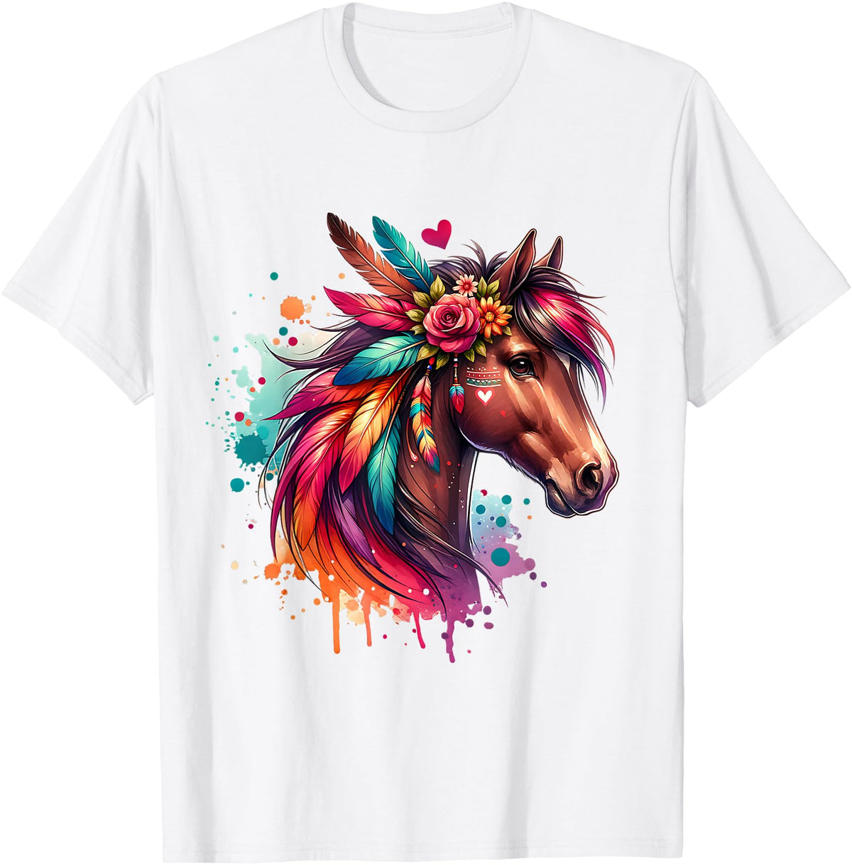 Unique Horse Gifts for Horse Lovers Horses Girls Women Rider Riding Horse Lovers Horse T-Shirt - White