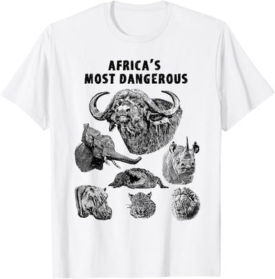 Cow Cape Buffalo Africa's Most Dangerous Animals Wildlife T-Shirt