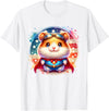 Cute Fluffy Super Hero Hamster Superhero Hamster T-Shirt - White