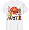 Farm Cow Birthday Boy Party Matching Auntie Farm Cow Birthday Boy Matching Family Matching T-Shirt - White