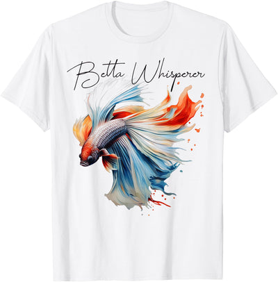 Red Betta Fish Lovers Siamese Red Betta Whisperer T-Shirt