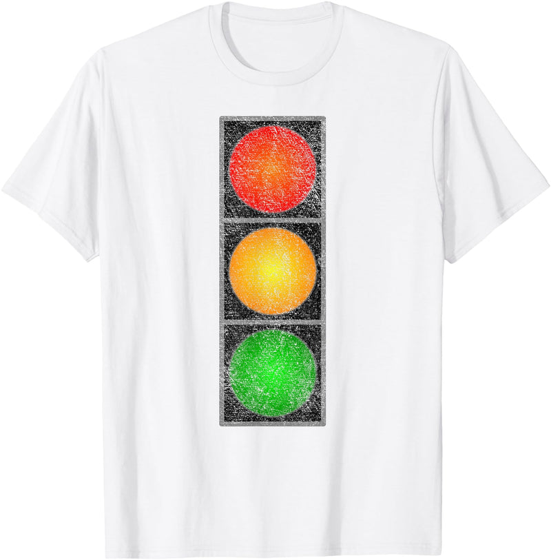 TRAFFIC SIGNAL COSTUME TEE HALLOWEEN ADULTS & KIDS TRAFFIC LIGHT HALLOWEEN COSTUME PRETEND I'M A TRAFFIC LIGHT T-Shirt -