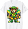 Jamaica Flag Lover Jamaica Flag Teddy Bear Jamaican T-Shirt - White