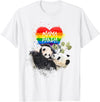 LGBT Pride Fabulous Fashion Co. LGBT Pride Mama Panda Bear Rainbow Love Mother's Day Gift T-Shirt - White