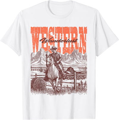 Cowboy Cowgirl Country & Western Designs Co. Vintage Cowboy Cowgirl Country & Western Wild West Horse T-Shirt