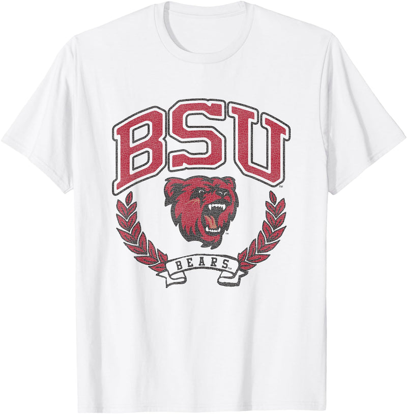 Elite Authentics Bridgewater State Bears Victory Vintage Logo T-Shirt - White