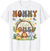 Safari 1St Birthday Boy Matching Family Mommy Of The Wild One First Bday Safari Jungle Animal T-Shirt - White