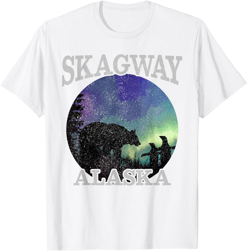 We Love Alaska - T-Shirts & Souvenirs Skagway Alaska - Polar Bear Penguin Souvenir Gift T-Shirt - White