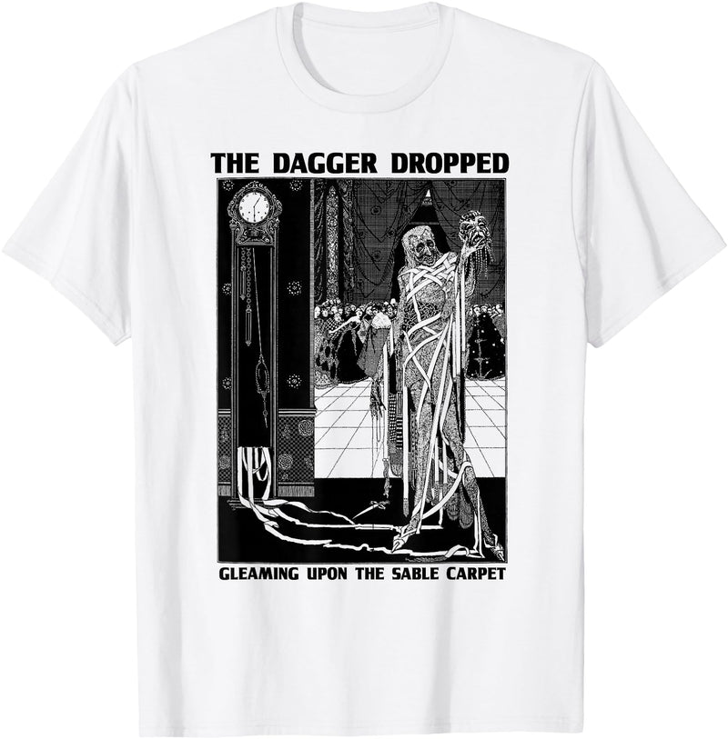 Edgar Allan Poe Fan Club of Compton Edgar Poe Art Masque of the Red Death-Edgar Allen Poe Quote T-Shirt - White