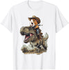 Animal Cowboy Guinea Pig Rex Cowboy T-Shirt - White