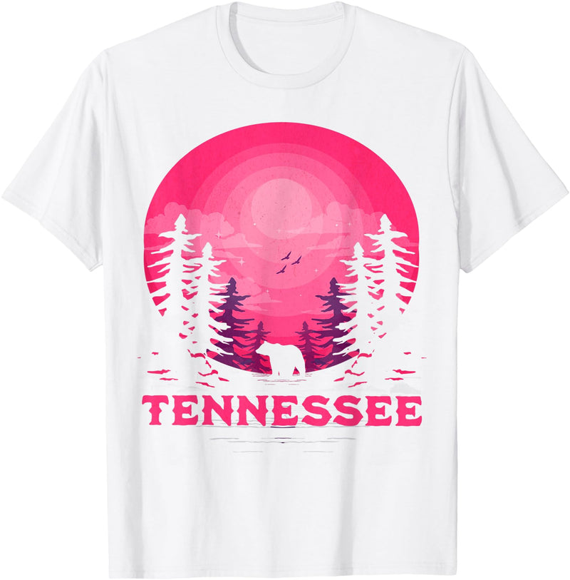 Smoky Mountains Tennessee Hike Outdoor Tennessee Bear Nature Outdoors T-Shirt - White