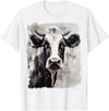 Noah&Friends A Black White Cow T-Shirt - White