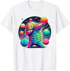 Microbiology Moss Piglet Science Teacher Gifts Tardigrade Water Bear Dabbing In Space Funny Microbiologist T-Shirt - White