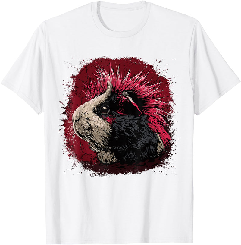 Guinea pig pet love Guinea Pig Punk T-Shirt - White