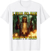 Oddly Specific Unhinged Cringe Unfiltered I Fear No Man When I'm Hard - Funny Hard Fire Skeleton Meme T-Shirt - White