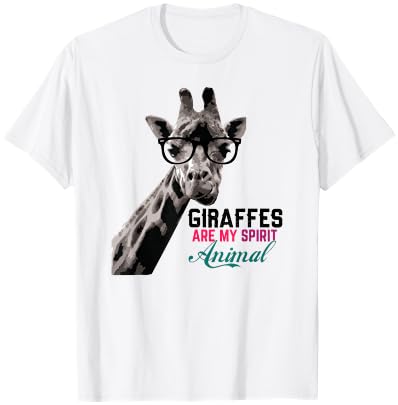 I Love Giraffes Are My Spirit Animal T shirt | Fun t-shirt
