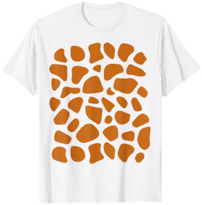 Funny Giraffe Pattern Lazy Halloween Zoo Costume T-Shirt