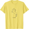 E2 Equestrian Lusitano horse love T-Shirt - Lemon Yellow