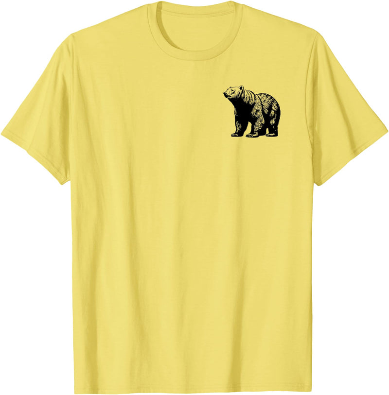 Polar Bear Gift for Men, Women, Dad & Mom Polar Bear Dad Mom Lover - Monochromatic Polar Bear T-Shirt - Lemon Yellow