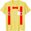 Fun With Ties By HustlaGirl Nerd Costume Shirt Red Suspenders Pocket Protector T-Shirt - Lemon Yellow